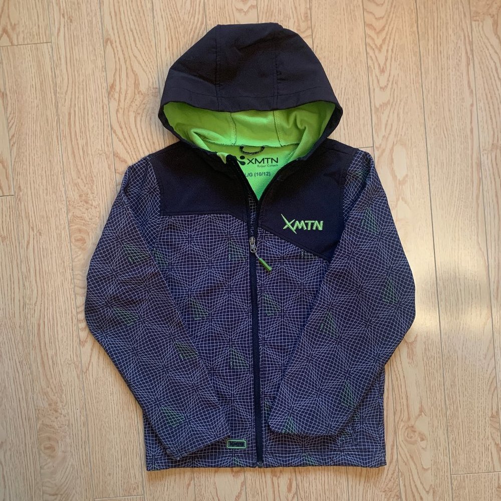 Boy's Softshell Fleece Lined Waterproof Zip Jacket